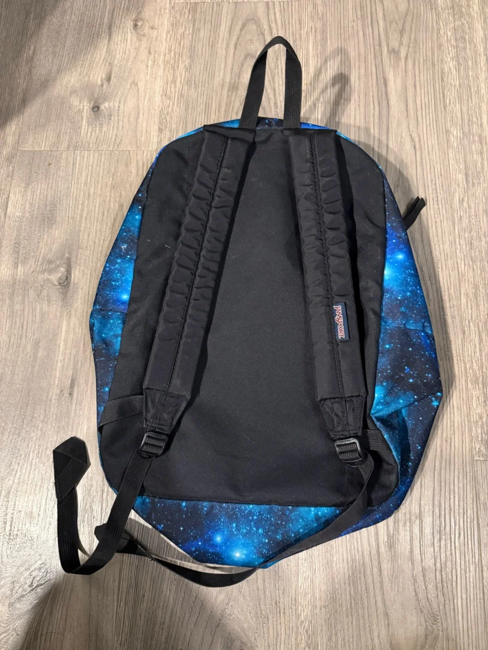 Jansport Blue and Black Galaxy Print Backpack